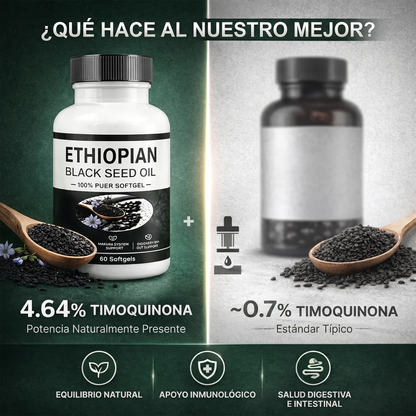 ETHIOPIAN BLACK SEED OIL - Aceite de Semilla Negra de Etiopia