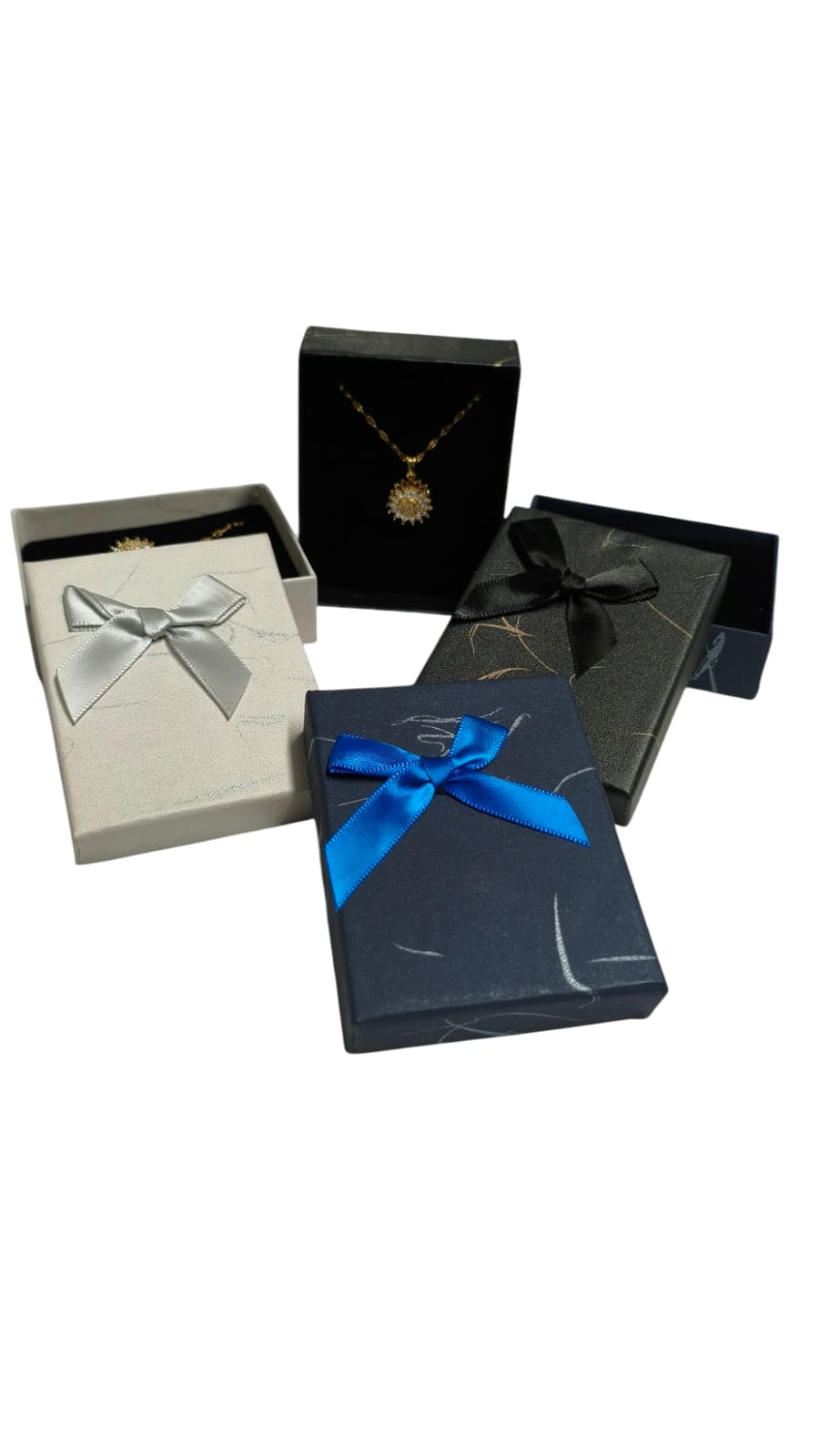 Collar Girasol Giratorio con Caja Corazón de Lujo